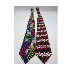 Dilbert Lot of 2 Men's Novelty Cartoon Logo Ties 100% Silk Multicolor